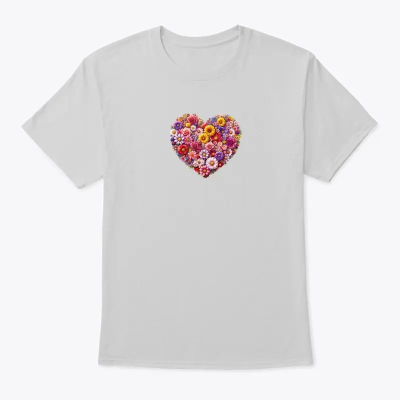 Valentine Flowery Heart Love Design