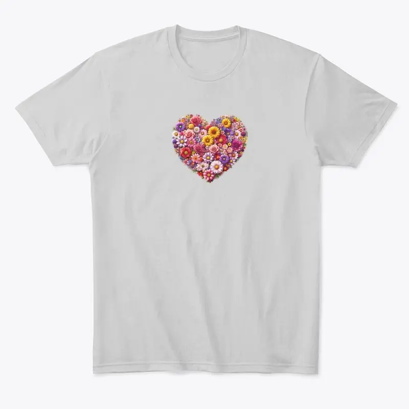 Valentine Flowery Heart Love Design