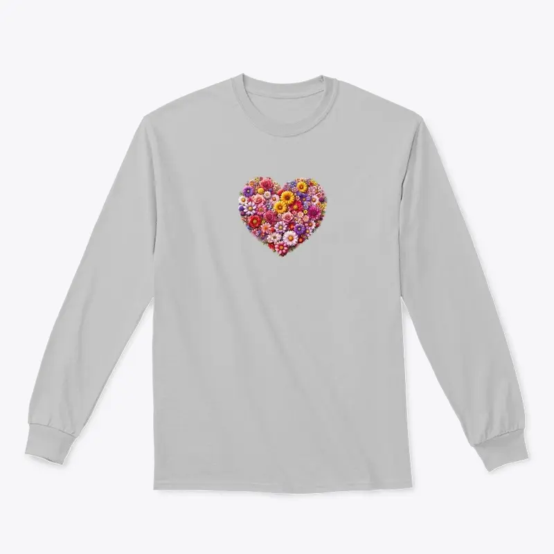 Valentine Flowery Heart Love Design